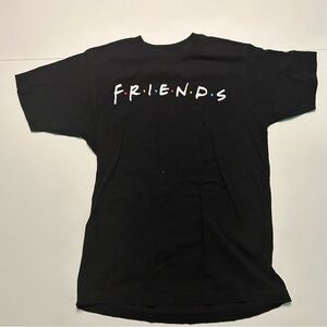 FRIENDS Black Short Sleeve Tee Iconic Logo